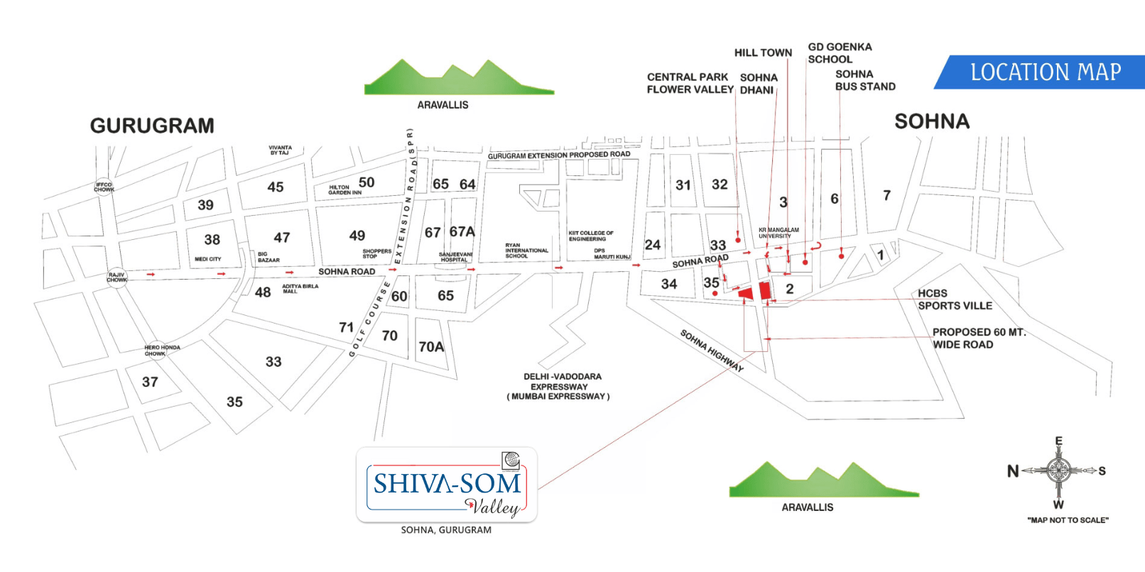 Map of Sohna Plot